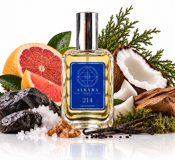 REF. 214 - perfume equivalente Ámbar · Amaderada | Alkyra Esencia