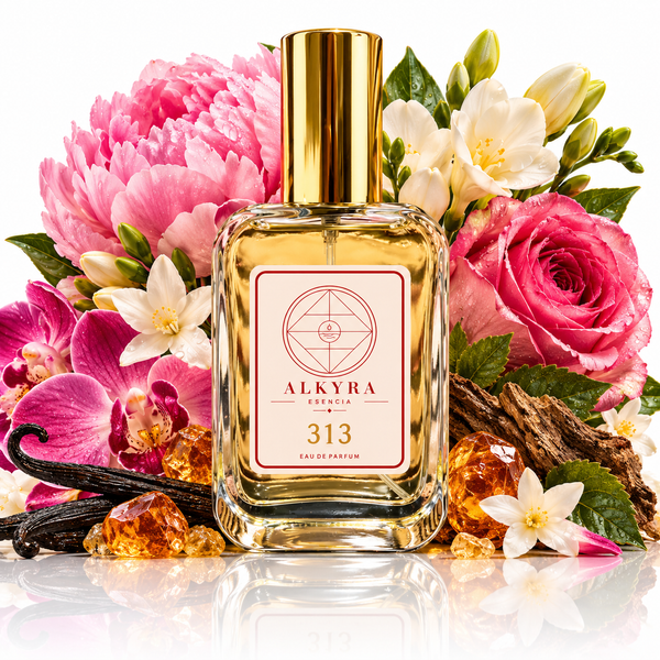 REF. 313 - perfume equivalente Ámbar · Floral | Alkyra Esencia