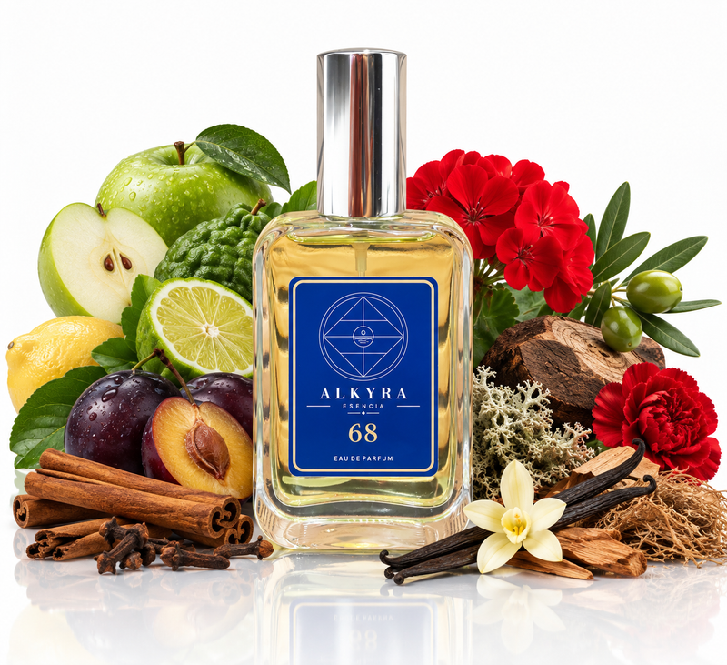 Perfume equivalente a Boss Bottled (amaderada) - REF. 68 | Alkyra Esencia