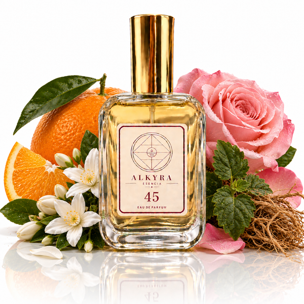 REF. 45 - perfume equivalente Ámbar · Floral | Alkyra Esencia