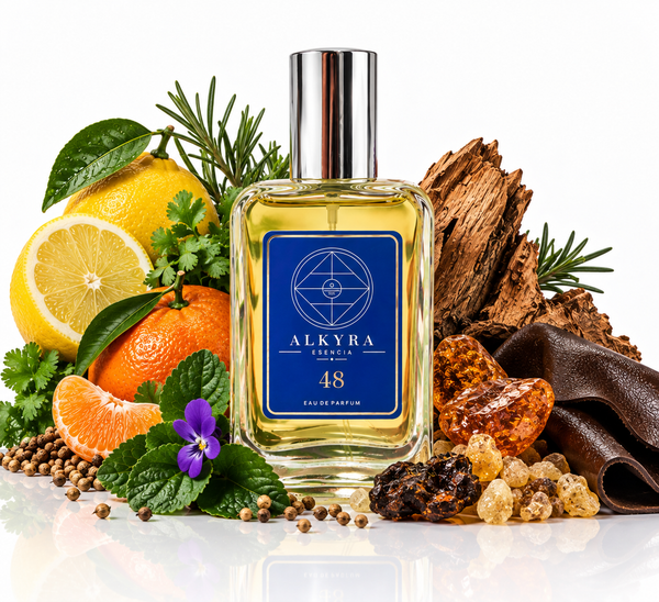 REF. 48 - perfume equivalente Ámbar · Amaderada | Alkyra Esencia